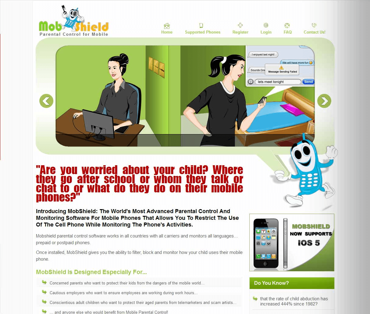 MobShield Website Screenshot